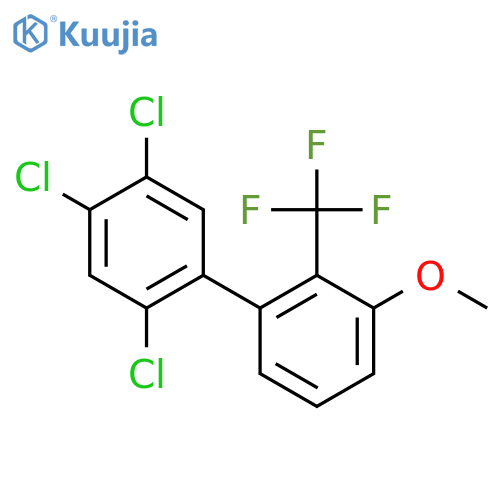 3'-Methoxy-2,4,5-trichloro-2'-(trifluoromethyl)biphenyl structure