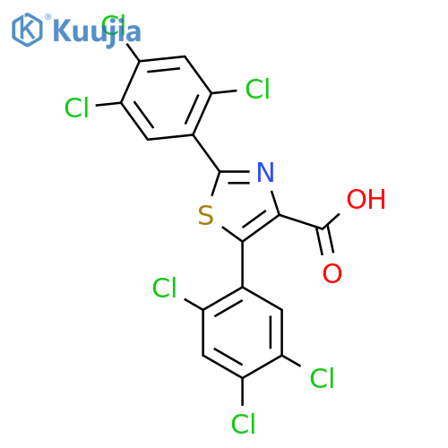 2,5-Bis(2,4,5-trichlorophenyl)thiazole-4-carboxylic acid structure