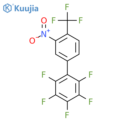 3'-Nitro-2,3,4,5,6-pentafluoro-4'-(trifluoromethyl)biphenyl structure