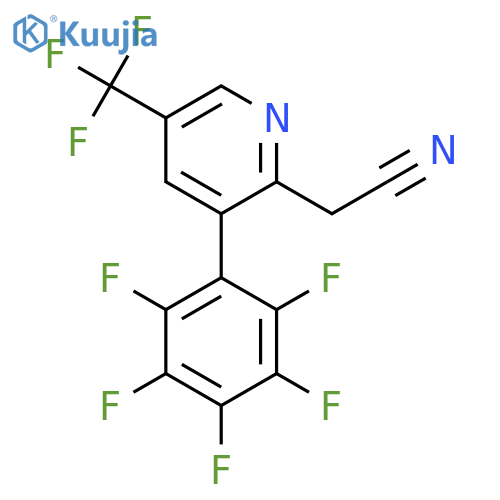 3-(Perfluorophenyl)-5-(trifluoromethyl)pyridine-2-acetonitrile structure