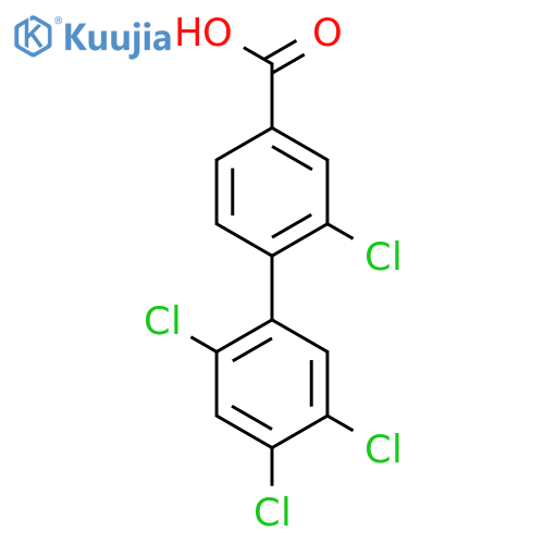 2,2',4',5'-Tetrachlorobiphenyl-4-carboxylic acid structure