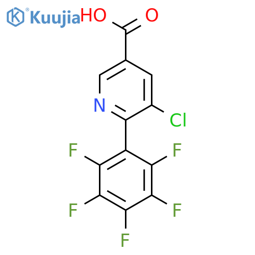 5-Chloro-6-(perfluorophenyl)nicotinic acid structure