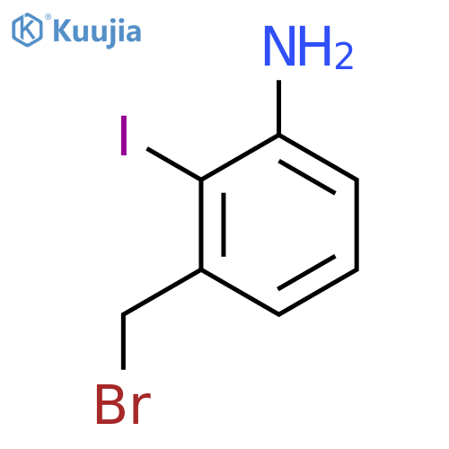 3-Amino-2-iodobenzyl bromide structure