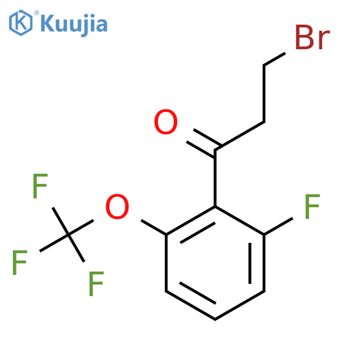 3-Bromo-2'-fluoro-6'-(trifluoromethoxy)propiophenone structure