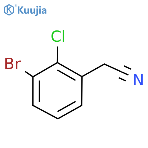 3-Bromo-2-chlorobenzeneacetonitrile structure