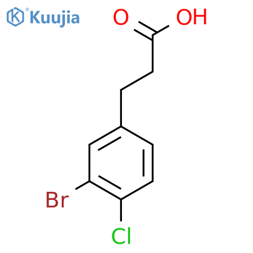 3-(3-Bromo-4-chlorophenyl)propanoic acid structure