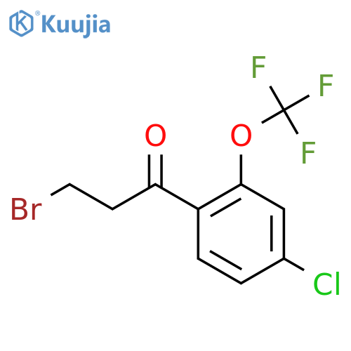 3-Bromo-4'-chloro-2'-(trifluoromethoxy)propiophenone structure