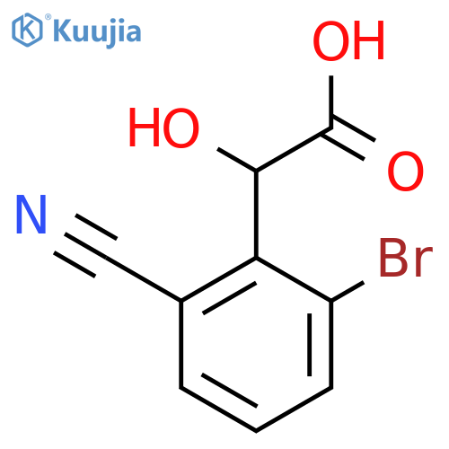 2-Bromo-6-cyanomandelic acid structure