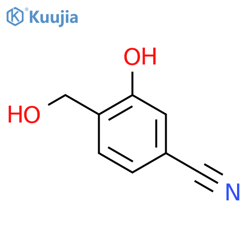 4-Cyano-2-hydroxybenzyl alcohol structure