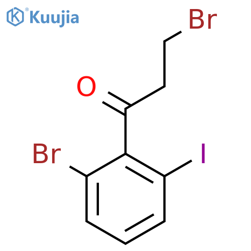 2',3-Dibromo-6'-iodopropiophenone structure