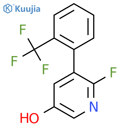 2-Fluoro-5-hydroxy-3-(2-(trifluoromethyl)phenyl)pyridine structure