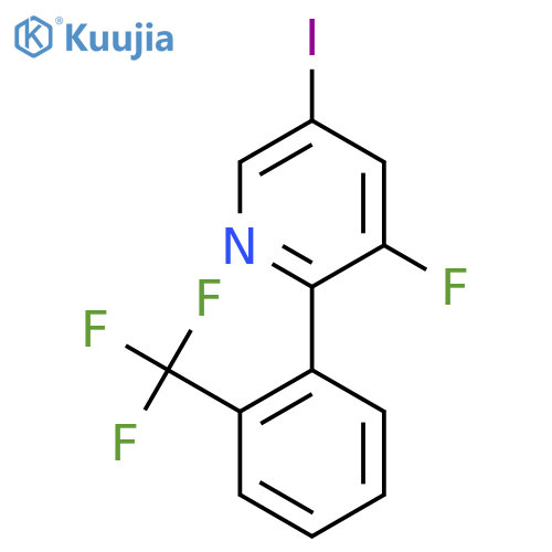 3-Fluoro-5-iodo-2-(2-(trifluoromethyl)phenyl)pyridine structure