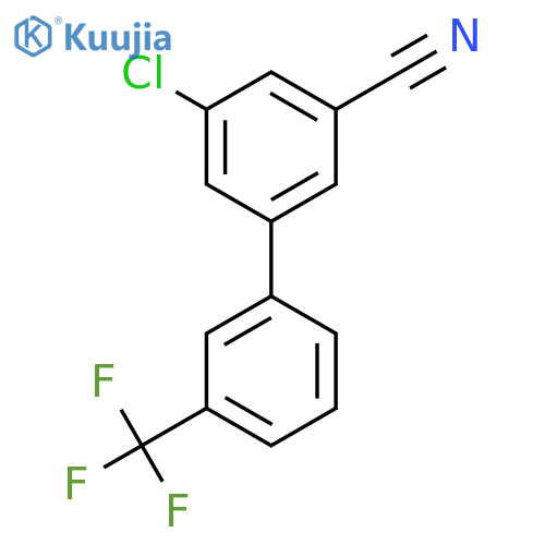 5-Chloro-3'-(trifluoromethyl)biphenyl-3-carbonitrile structure