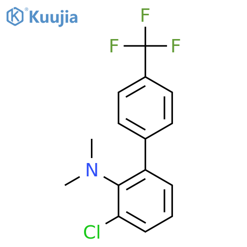 (3-Chloro-4'-(trifluoromethyl)biphenyl-2-yl)-dimethyl-amine structure