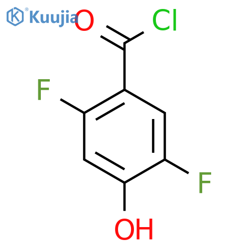 2,5-Difluoro-4-hydroxybenzoyl chloride structure