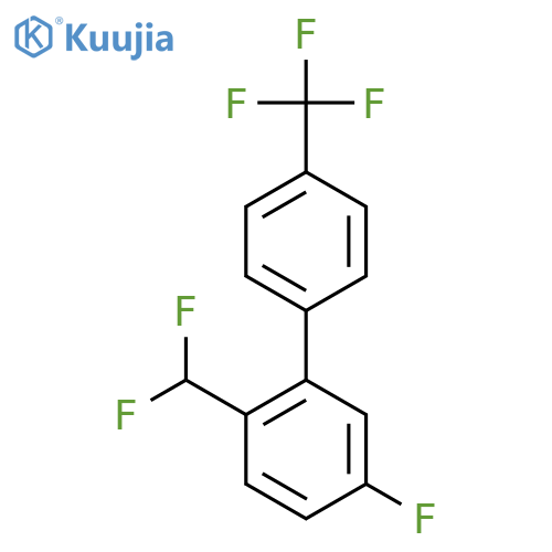 2-(Difluoromethyl)-5-fluoro-4'-(trifluoromethyl)biphenyl structure