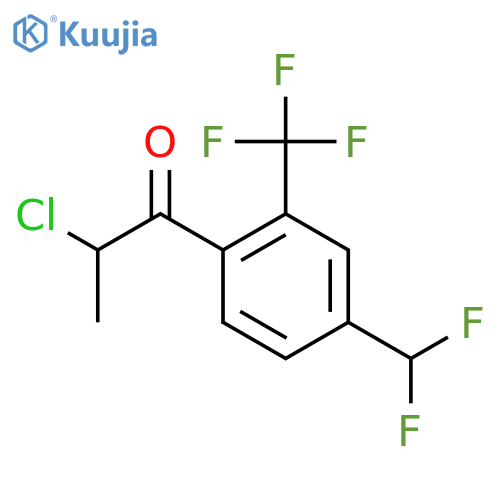 2-Chloro-4'-(difluoromethyl)-2'-(trifluoromethyl)propiophenone structure