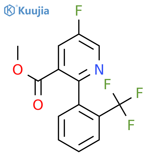 Methyl 5-fluoro-2-(2-(trifluoromethyl)phenyl)nicotinate structure