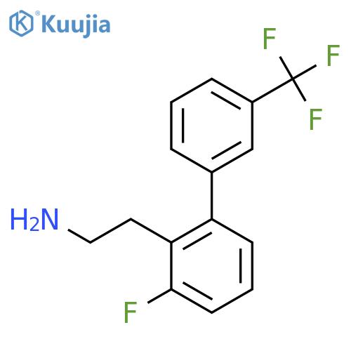 2-(3-Fluoro-3'-(trifluoromethyl)biphenyl-2-yl)-ethylamine structure