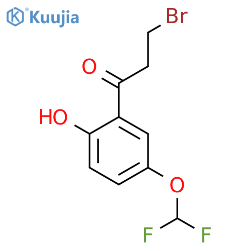3-Bromo-5'-(difluoromethoxy)-2'-hydroxypropiophenone structure