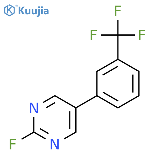 2-Fluoro-5-(3-(trifluoromethyl)phenyl)pyrimidine structure