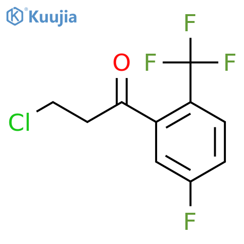 3-Chloro-5'-fluoro-2'-(trifluoromethyl)propiophenone structure