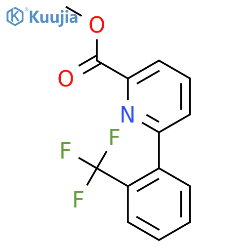 Methyl 6-(2-(trifluoromethyl)phenyl)picolinate structure