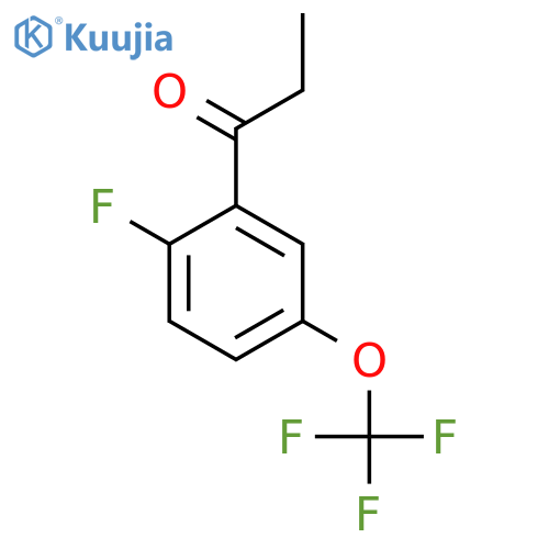 2'-Fluoro-5'-(trifluoromethoxy)propiophenone structure