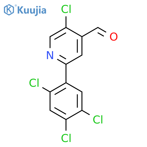 5-Chloro-2-(2,4,5-trichlorophenyl)isonicotinaldehyde structure