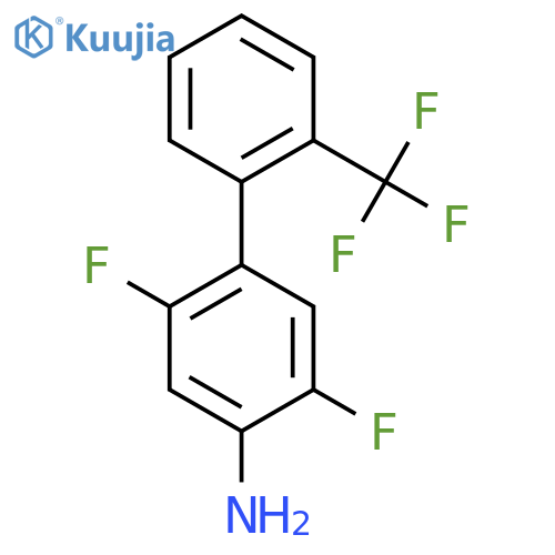 4-Amino-2,5-difluoro-2'-(trifluoromethyl)biphenyl structure