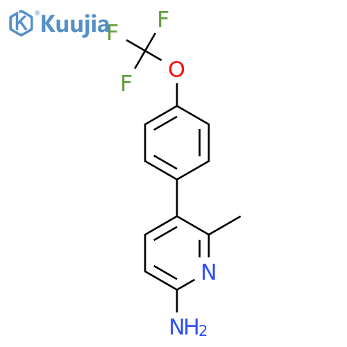 6-Amino-2-methyl-3-(4-(trifluoromethoxy)phenyl)pyridine structure