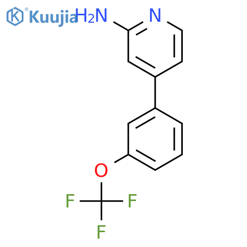 2-Amino-4-(3-(trifluoromethoxy)phenyl)pyridine structure