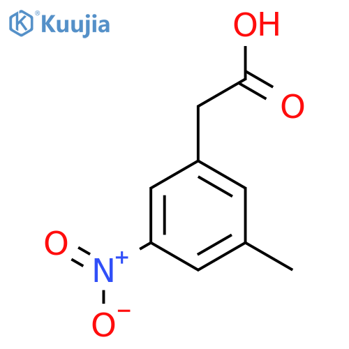 2-(3-Methyl-5-nitrophenyl)acetic acid structure