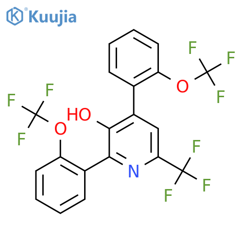 2,4-Bis(2-(trifluoromethoxy)phenyl)-3-hydroxy-6-(trifluoromethyl)pyridine structure