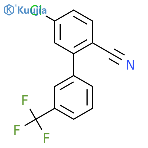 5-Chloro-3'-(trifluoromethyl)biphenyl-2-carbonitrile structure
