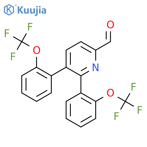 5,6-Bis(2-(trifluoromethoxy)phenyl)picolinaldehyde structure