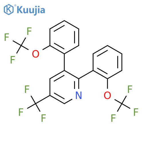 2,3-Bis(2-(trifluoromethoxy)phenyl)-5-(trifluoromethyl)pyridine structure