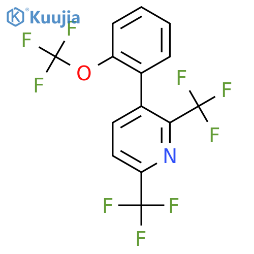 2,6-Bis(trifluoromethyl)-3-(2-(trifluoromethoxy)phenyl)pyridine structure