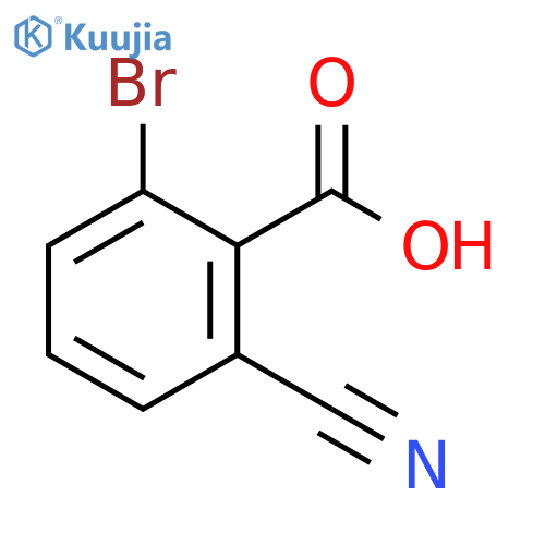 2-BROMO-6-CYANOBENZOIC ACID structure