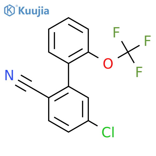 5-Chloro-2-cyano-2'-(trifluoromethoxy)biphenyl structure