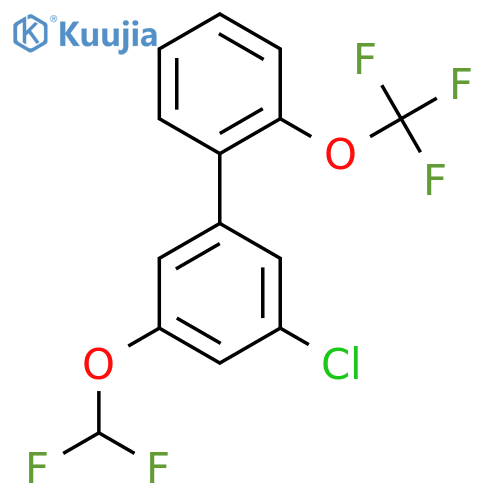 5-Chloro-3-(difluoromethoxy)-2'-(trifluoromethoxy)biphenyl structure