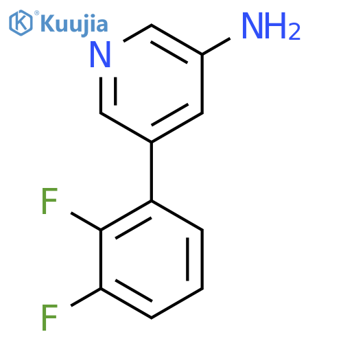 3-Amino-5-(2,3-difluorophenyl)pyridine structure