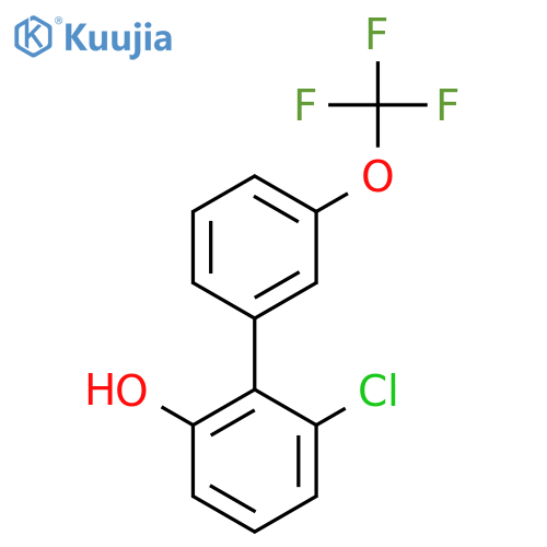 6-Chloro-2-hydroxy-3'-(trifluoromethoxy)biphenyl structure