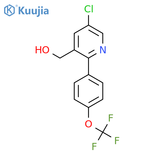 5-Chloro-2-(4-(trifluoromethoxy)phenyl)pyridine-3-methanol structure