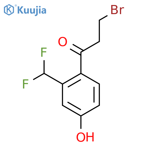 3-Bromo-2'-(difluoromethyl)-4'-hydroxypropiophenone structure
