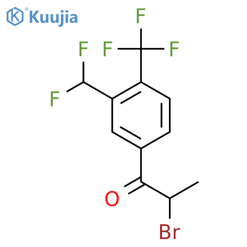 2-Bromo-3'-(difluoromethyl)-4'-(trifluoromethyl)propiophenone structure