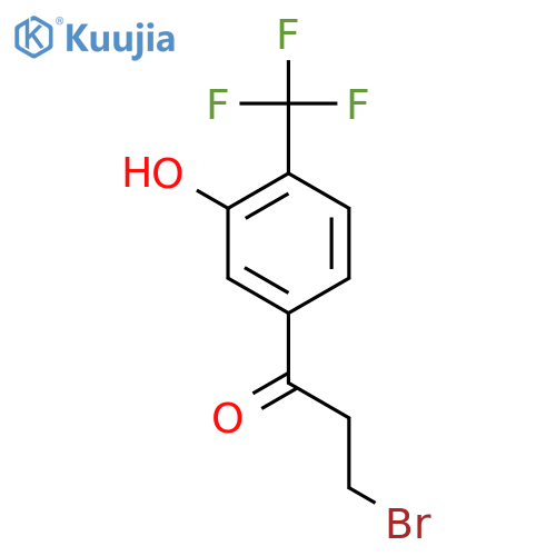 3-Bromo-3'-hydroxy-4'-(trifluoromethyl)propiophenone structure