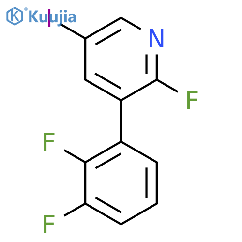 3-(2,3-Difluorophenyl)-2-fluoro-5-iodopyridine structure