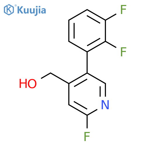 5-(2,3-Difluorophenyl)-2-fluoropyridine-4-methanol structure