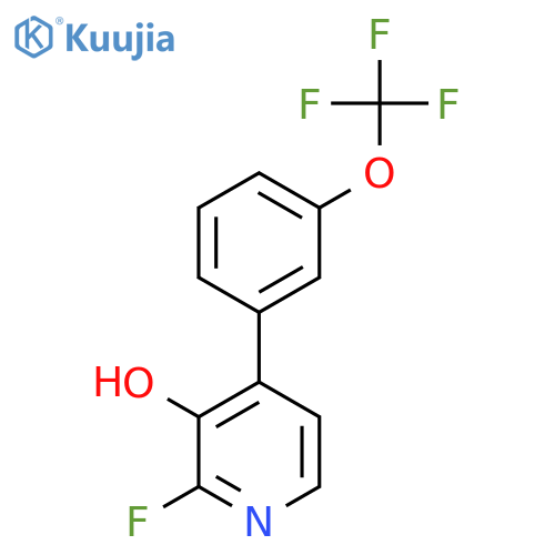 2-Fluoro-3-hydroxy-4-(3-(trifluoromethoxy)phenyl)pyridine structure